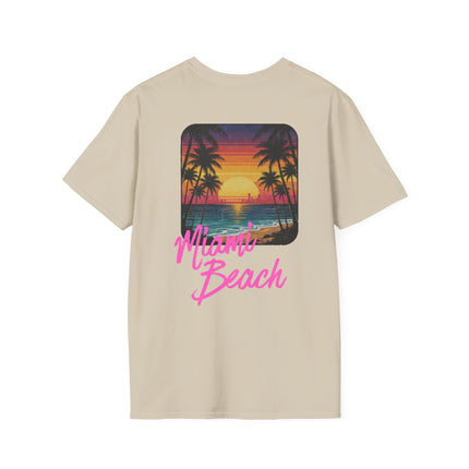 Heren T-shirt - Miami Beach Misocozy