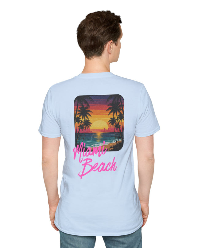 Heren T-shirt - Miami Beach Misocozy