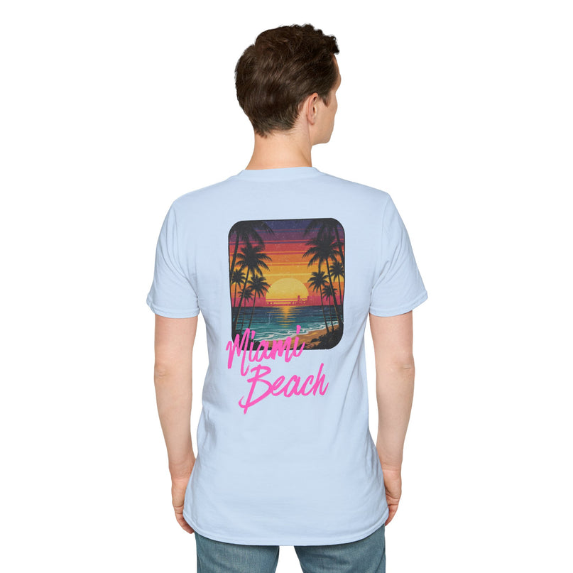 Heren T-shirt - Miami Beach Misocozy