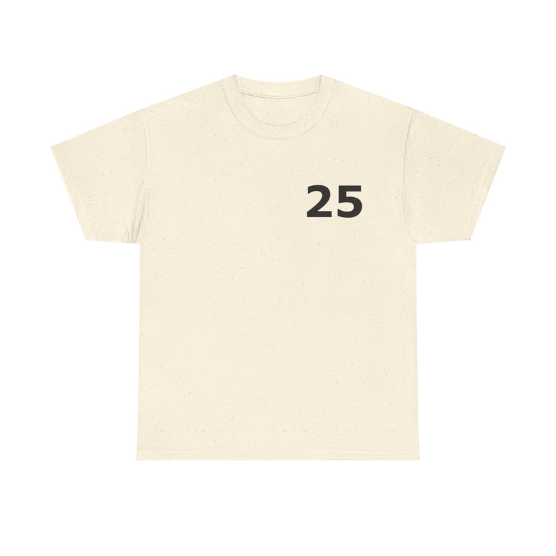 T-Shirt - Number 25 for Casual Wear