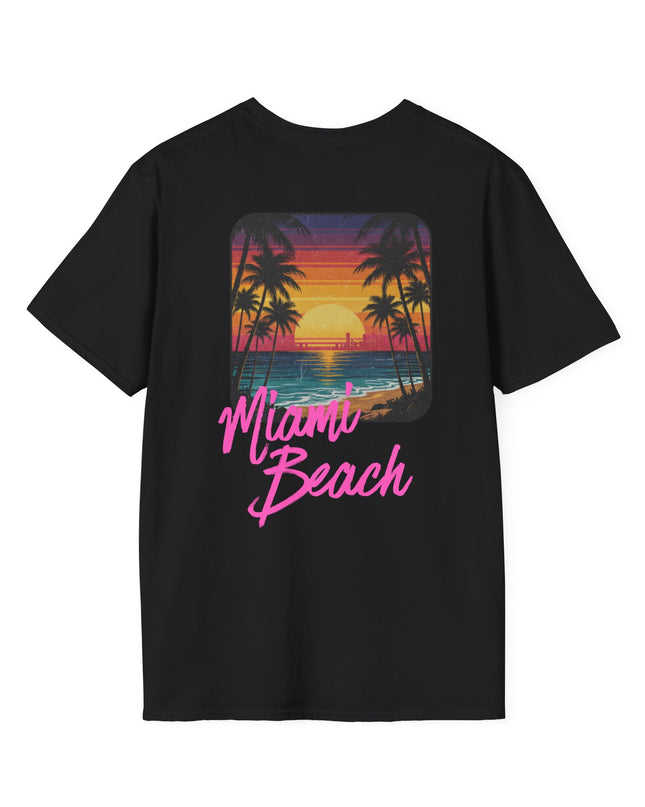 Heren T-shirt - Miami Beach Misocozy