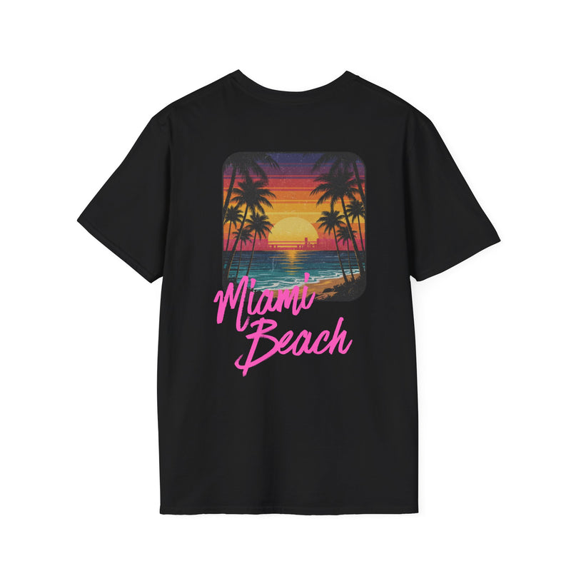 Heren T-shirt - Miami Beach Misocozy