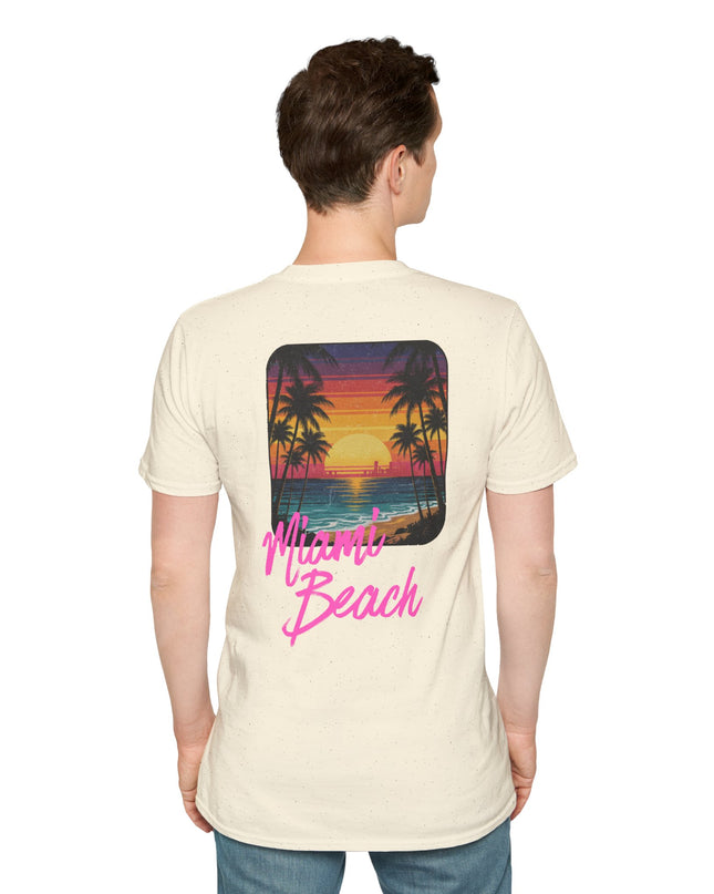 Heren T-shirt - Miami Beach Misocozy