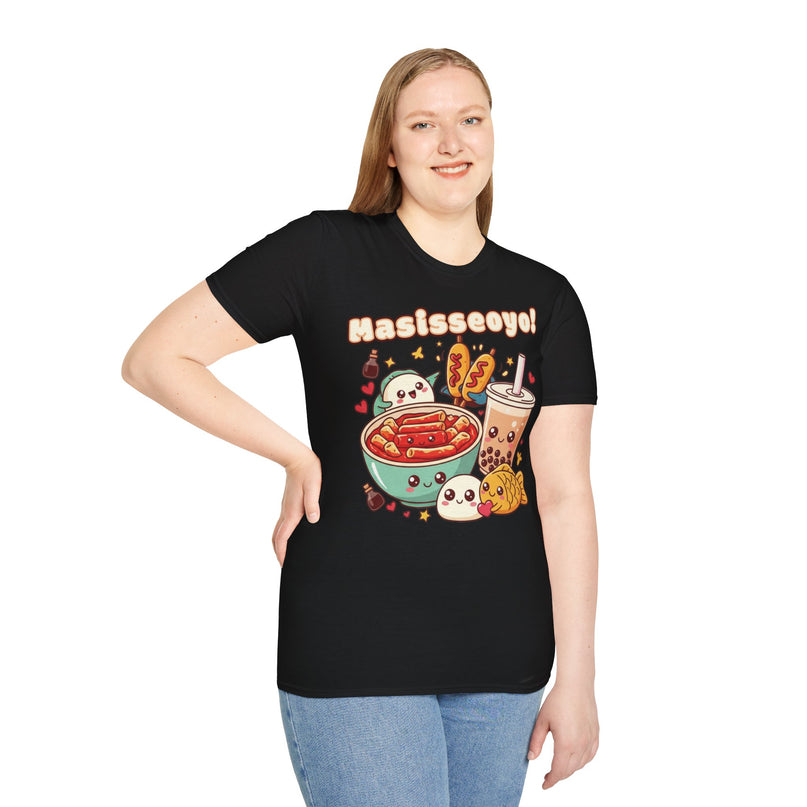 Dames T-shirt katoen - Masisseoyo Korean Snack Tee