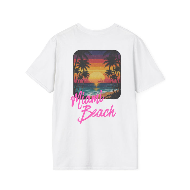 Heren T-shirt - Miami Beach Misocozy