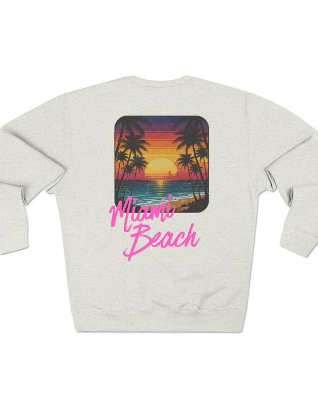 Miami Beach Sweater Oatmeal Heather Back 