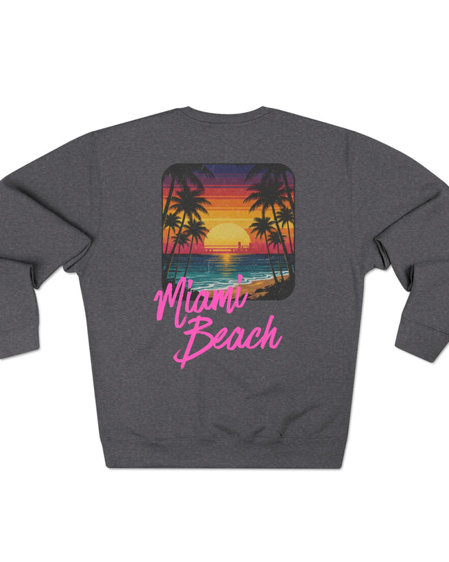 Miami Beach Sweater Charcoal Heather  Back