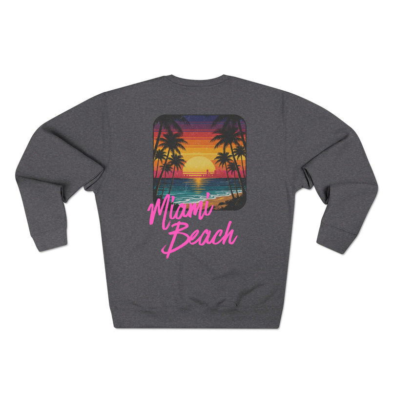 Miami Beach Sweater Charcoal Heather  Back
