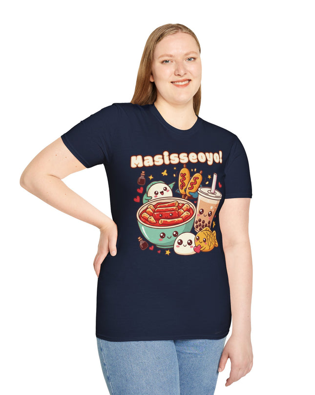 Dames T-shirt katoen - Masisseoyo Korean Snack Tee