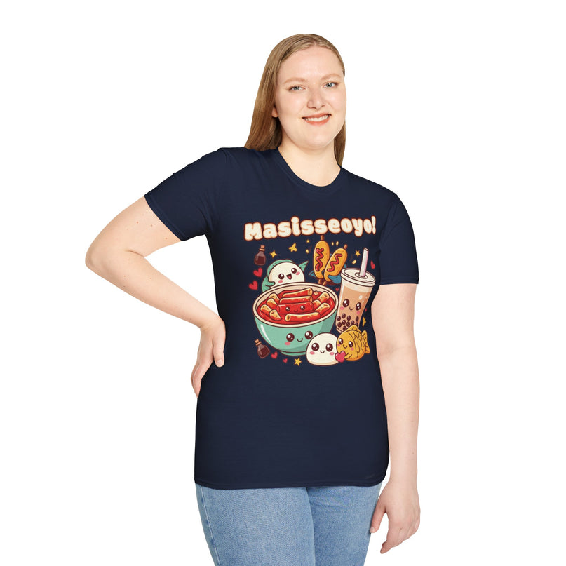 Dames T-shirt katoen - Masisseoyo Korean Snack Tee