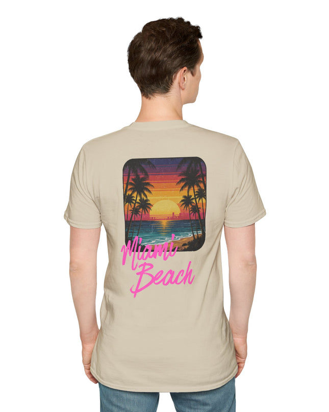 Heren T-shirt - Miami Beach Misocozy