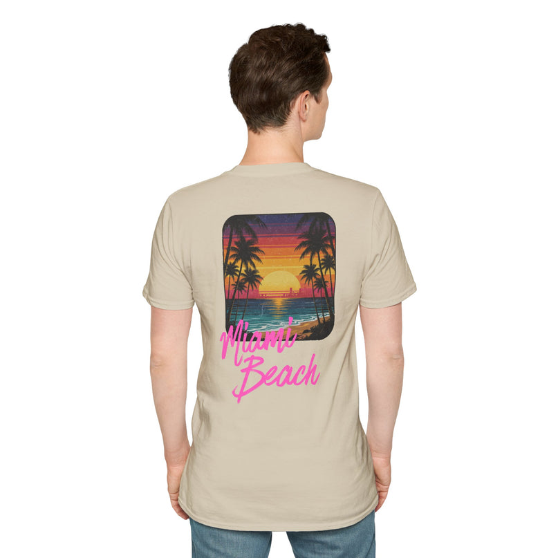 Heren T-shirt - Miami Beach Misocozy