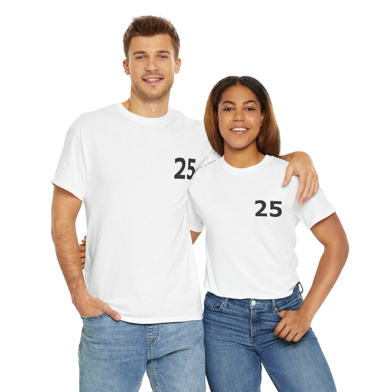 T-Shirt - Number 25 for Casual Wear