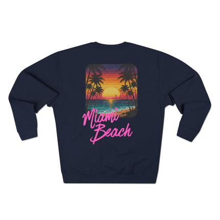 Miami Beach Sweater Marine Blauw Back