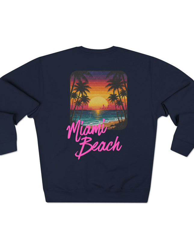 Miami Beach Sweater Marine Blauw Back