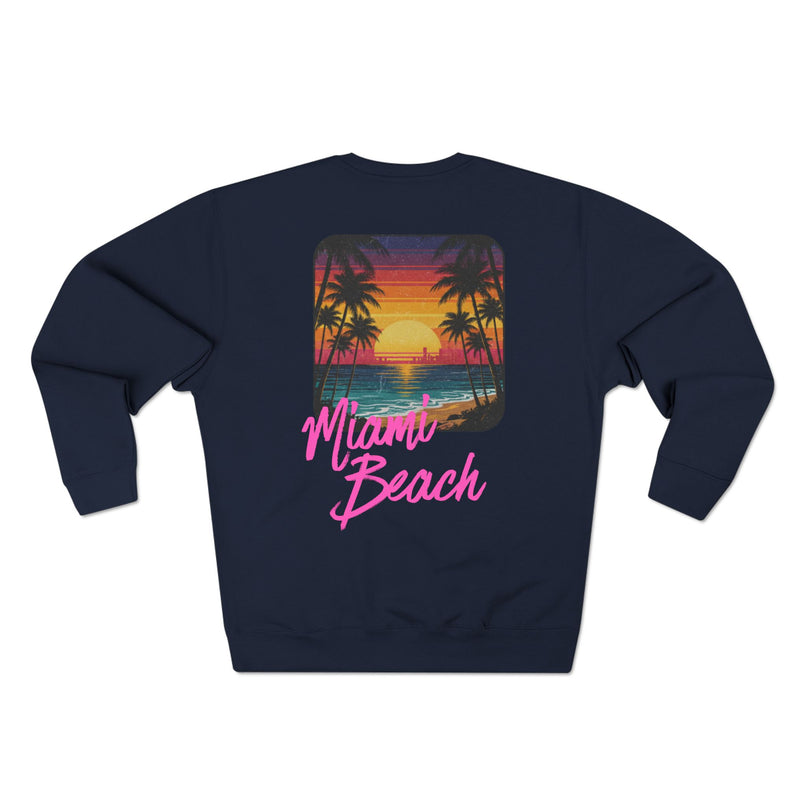 Miami Beach Sweater Marine Blauw Back