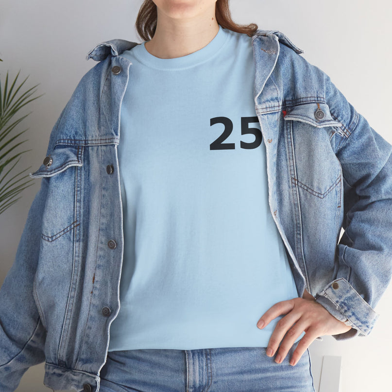 T-Shirt - Number 25 for Casual Wear