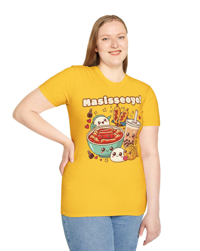 Dames T-shirt katoen - Masisseoyo Korean Snack Tee