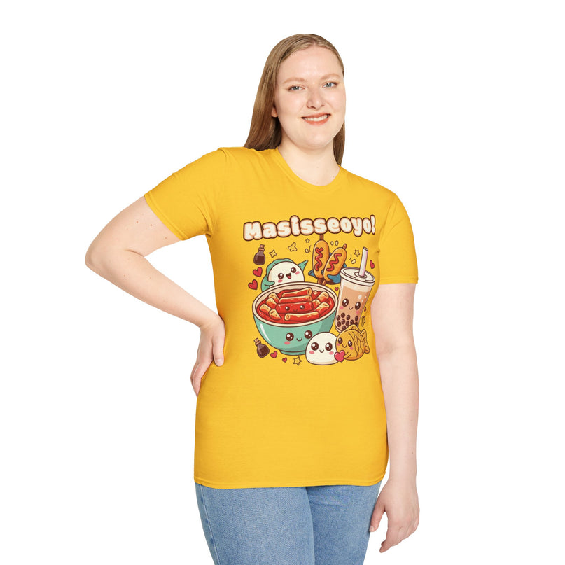 Dames T-shirt katoen - Masisseoyo Korean Snack Tee