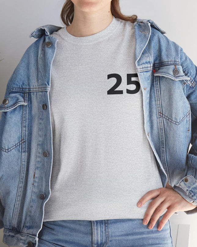 T-Shirt - Number 25 for Casual Wear