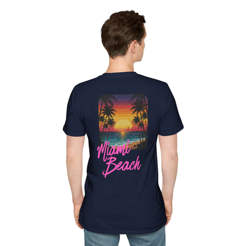 Heren T-shirt - Miami Beach Misocozy