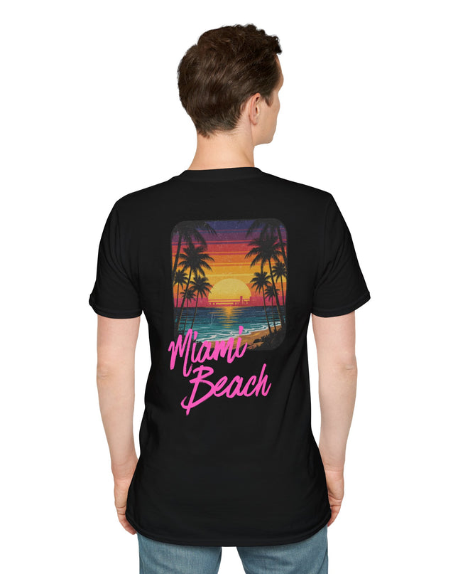 Heren T-shirt - Miami Beach Misocozy