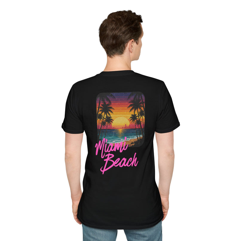 Heren T-shirt - Miami Beach Misocozy