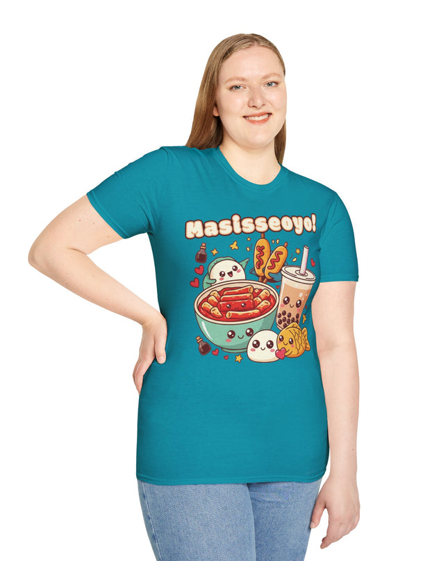 Dames T-shirt katoen - Masisseoyo Korean Snack Tee