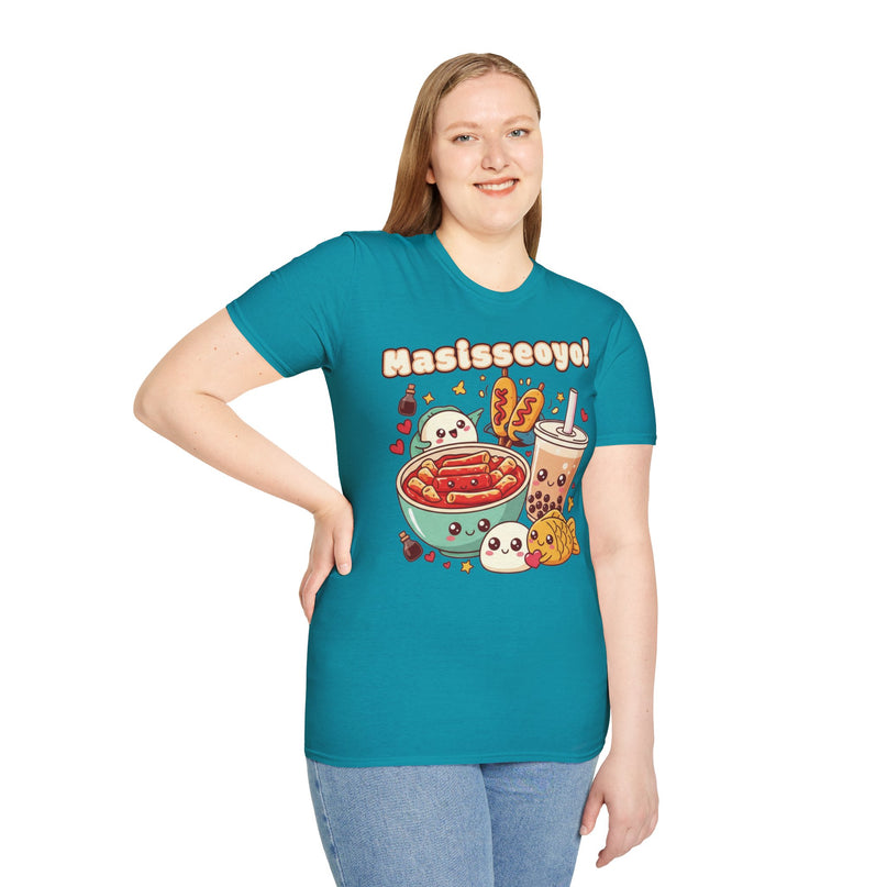 Dames T-shirt katoen - Masisseoyo Korean Snack Tee