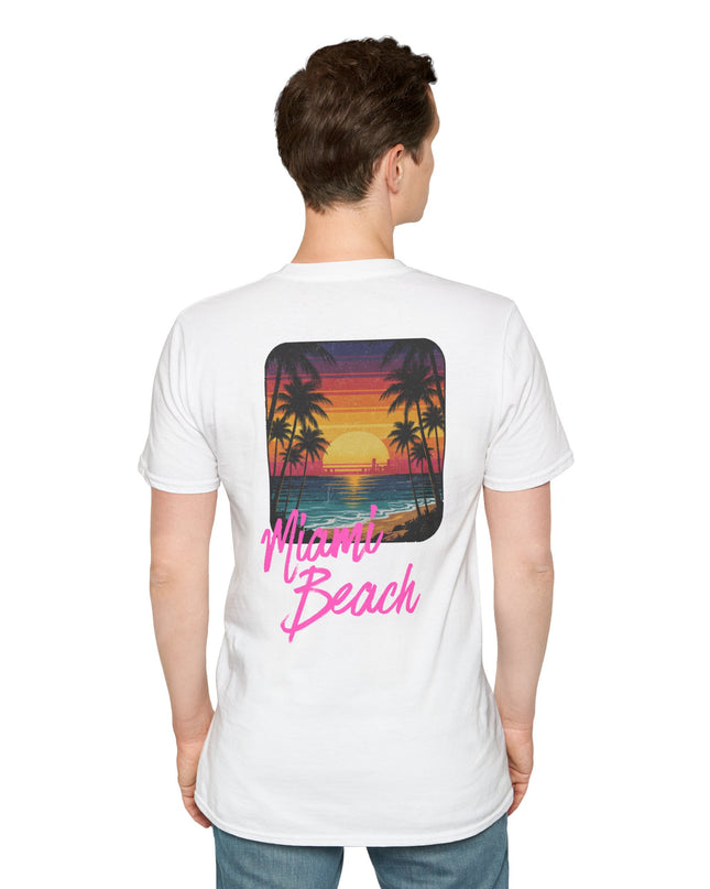 Heren T-shirt - Miami Beach Misocozy