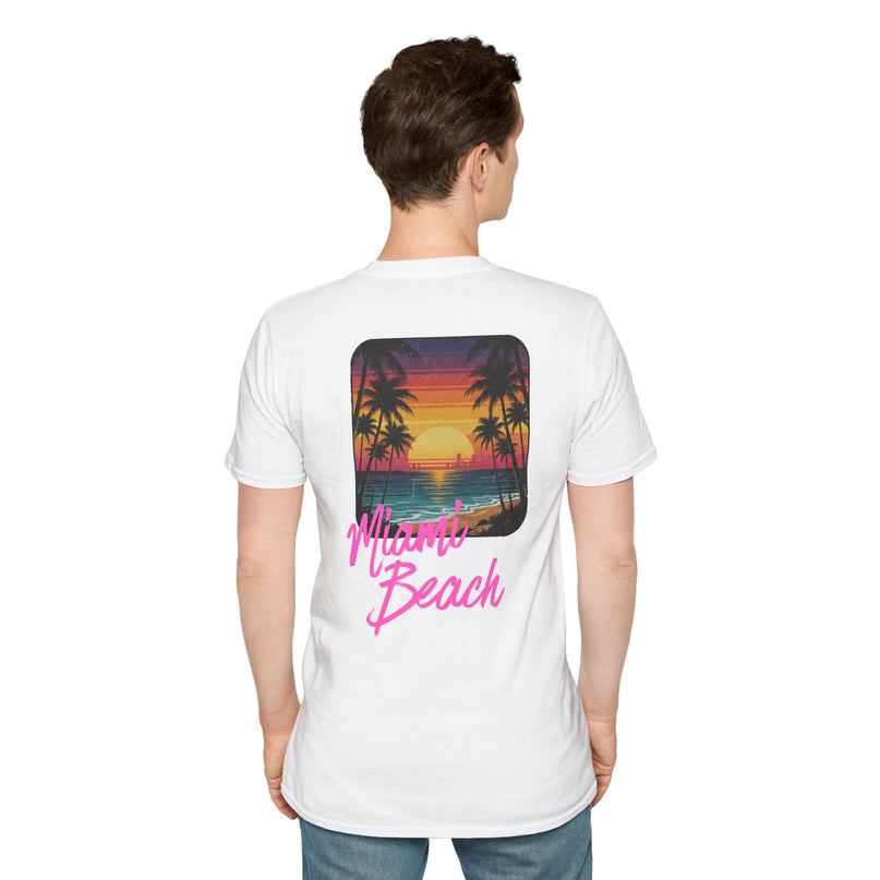Heren T-shirt - Miami Beach Misocozy
