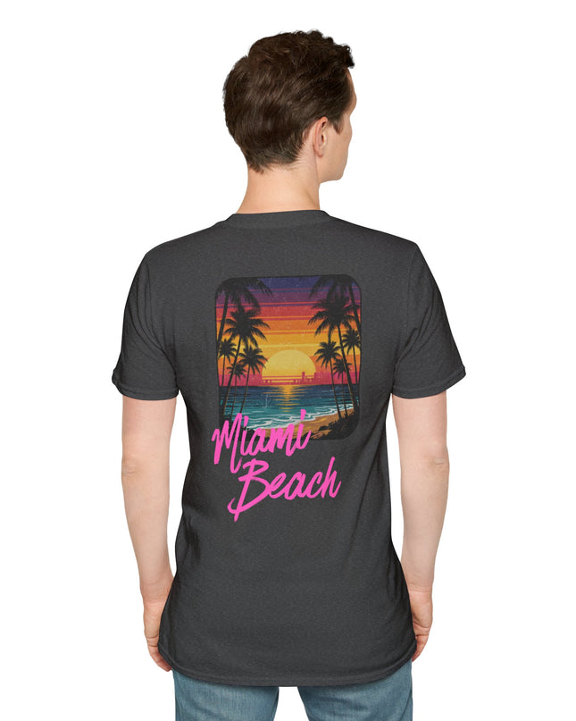 Heren T-shirt - Miami Beach Misocozy