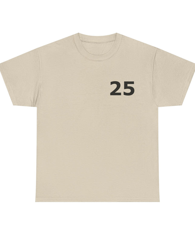 T-Shirt - Number 25 for Casual Wear