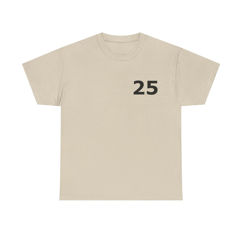 T-Shirt - Number 25 for Casual Wear