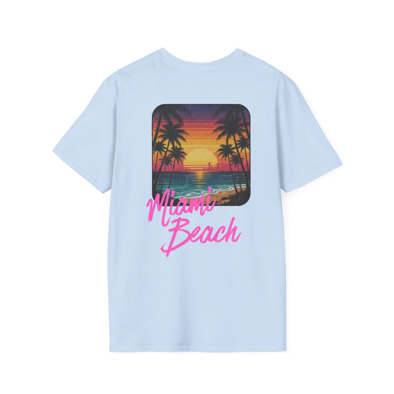 Heren T-shirt - Miami Beach Misocozy