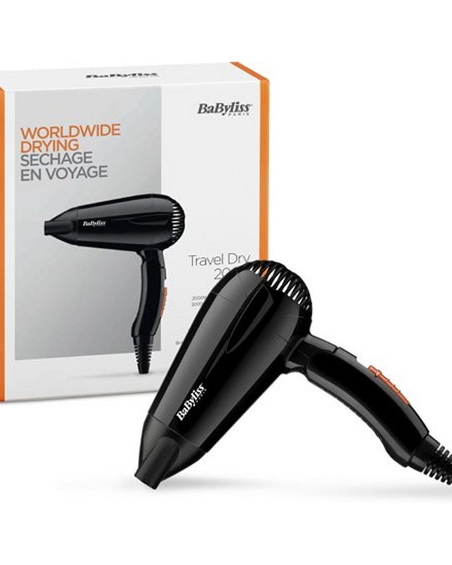 Babyliss 5344E Travel Dry Föhn 2000W Zwart