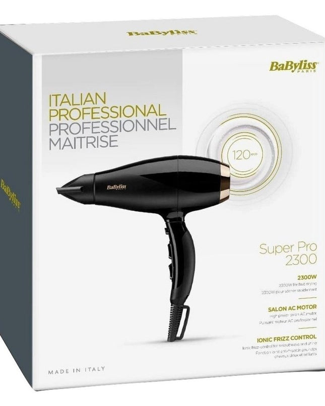 Babyliss 6714E Super Pro 2300 F&ouml;hn Zwart