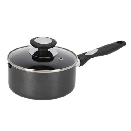 Beka Pro Induc Steelpan met Glazen Deksel 16 cm Zwart