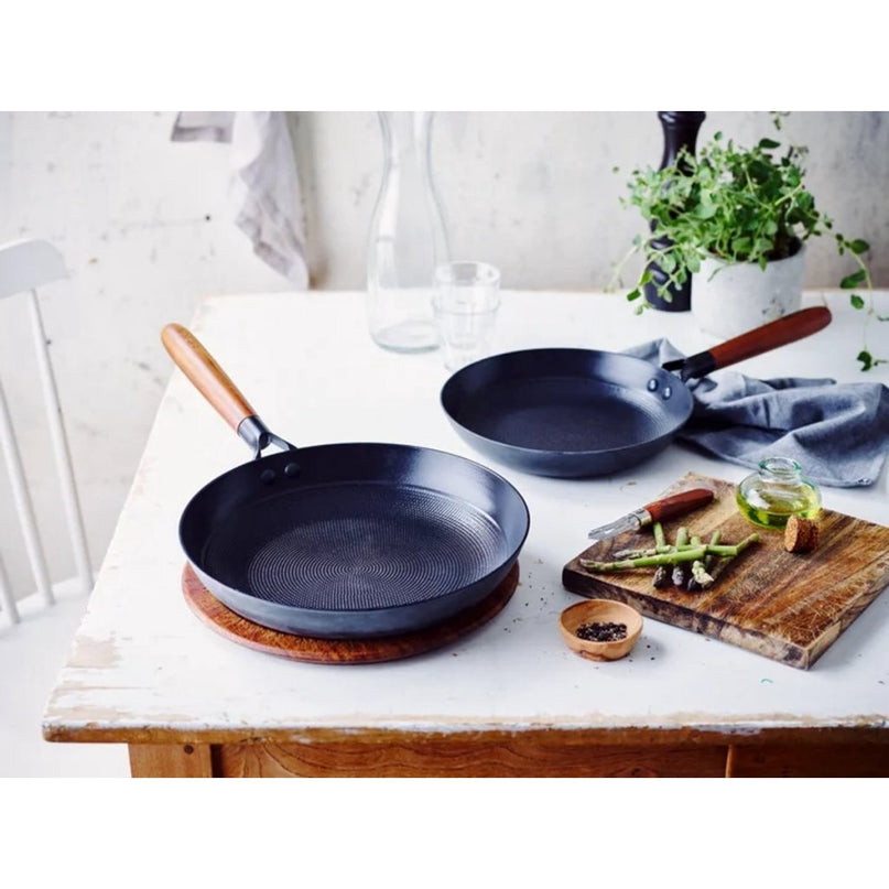 Beka Mandala Koekenpan met Houten Steel 28 cm Zwart