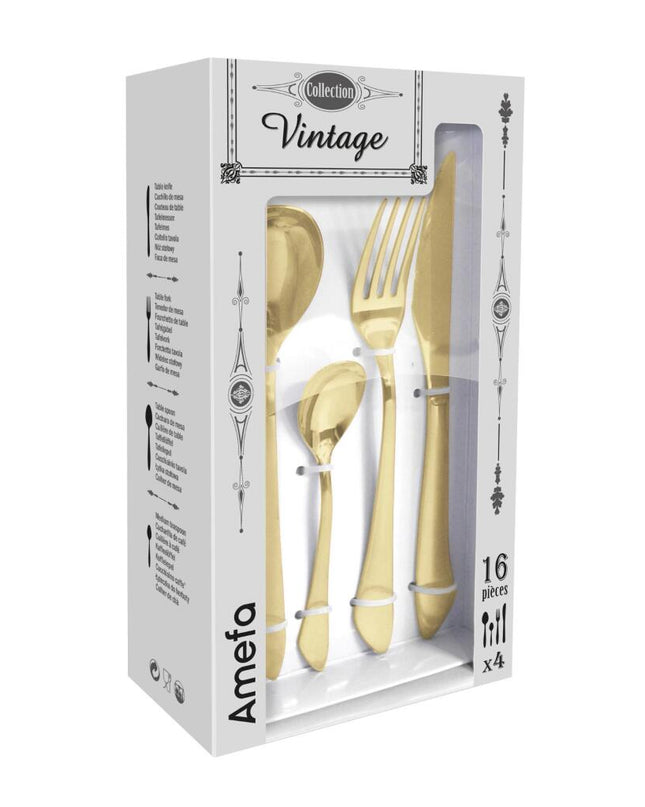 Amefa Vintage Collection Bestekset 16-delig Champagne