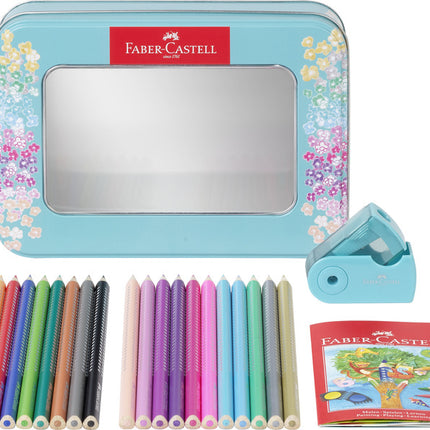 Faber Castell FC-201641 Sparkle Set Faber-Castell 20x Kleurpotloden En 1x Mini Puntenslijper