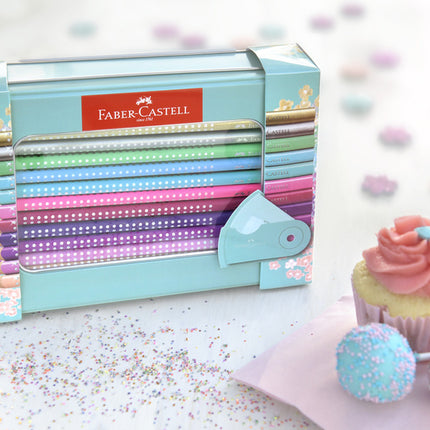 Faber Castell FC-201641 Sparkle Set Faber-Castell 20x Kleurpotloden En 1x Mini Puntenslijper