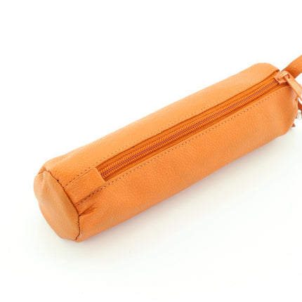 Juscha JU-43141 Pennenetui Alassio Echt Leer Oranje 21x6cm