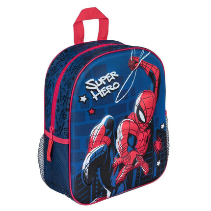 Spiderman 3D Rugtas Blauw/Rood