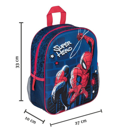 Spiderman 3D Rugtas Blauw/Rood