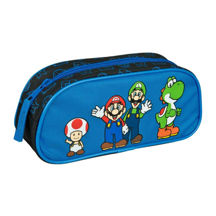 Super Mario Etui Blauw/Zwart