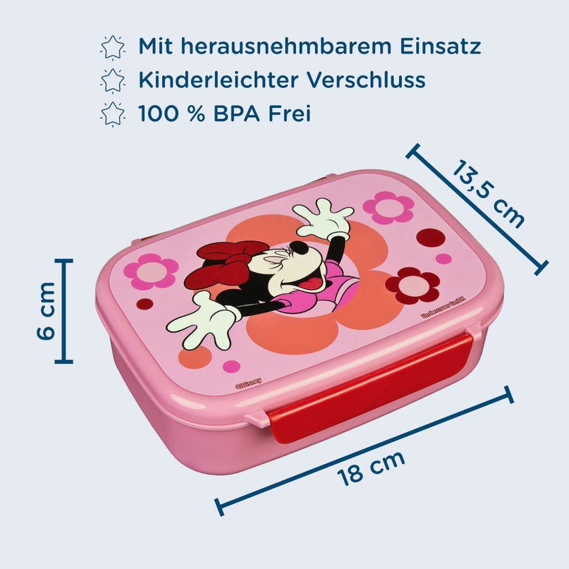 Disney Minnie Mouse Lunchbox Roze/Rood
