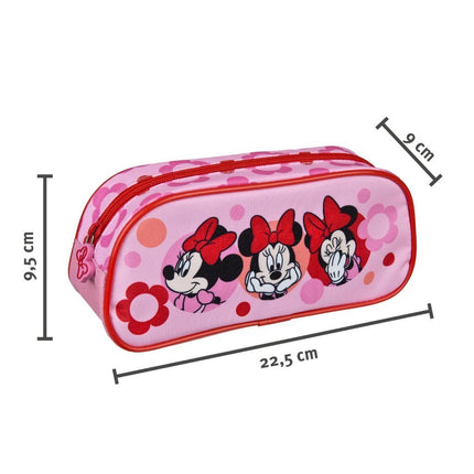 Diney Minnie Mouse Etui Roze/Rood
