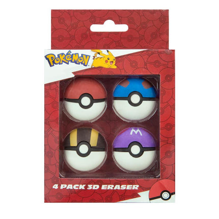 Pok&eacute;mon Gum Pokeballen 4 Stuks