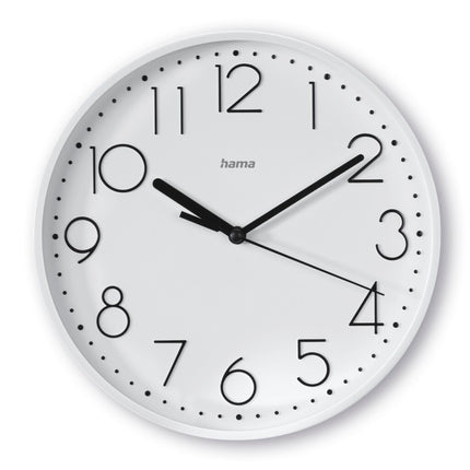 Hama Wandklok Salina Tikt Niet 22 cm Wit